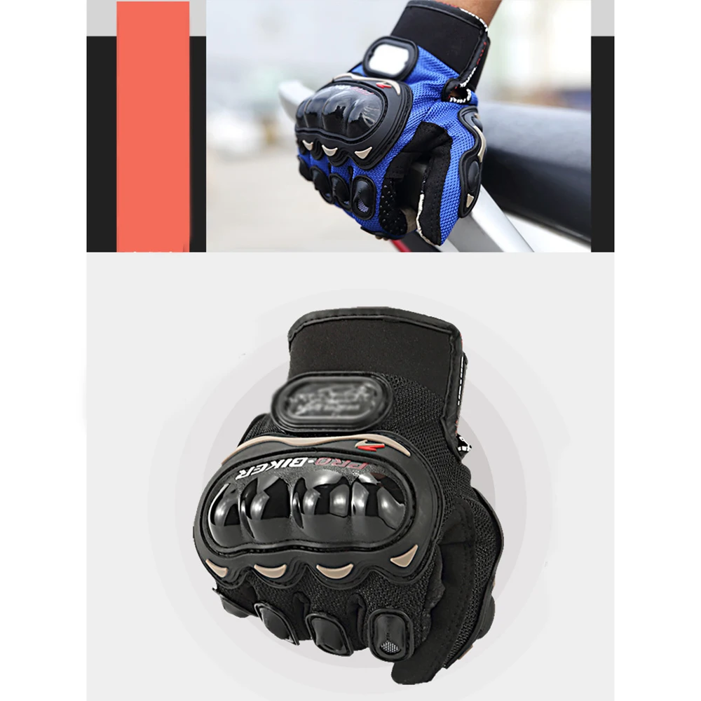 Мотоцикл мужчины полный палец Guantes езда Мотоцикл Мотокросс Гонки перчатки безопасные дышащие перчатки углеродное волокно