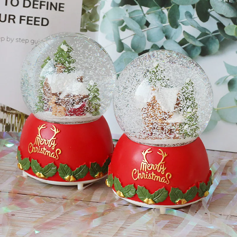 Merry привлекательный украшения хрустальный шар музыкальная шкатулка из