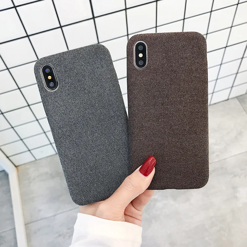 Теплые Плюшевые Чехлы Ottwn для iPhone 11 Pro Max XS Max XR X 6 6s 7 8 Plus, хлопок, лен, холст, ткань, мягкий ТПУ, силиконовый чехол, Fundas
