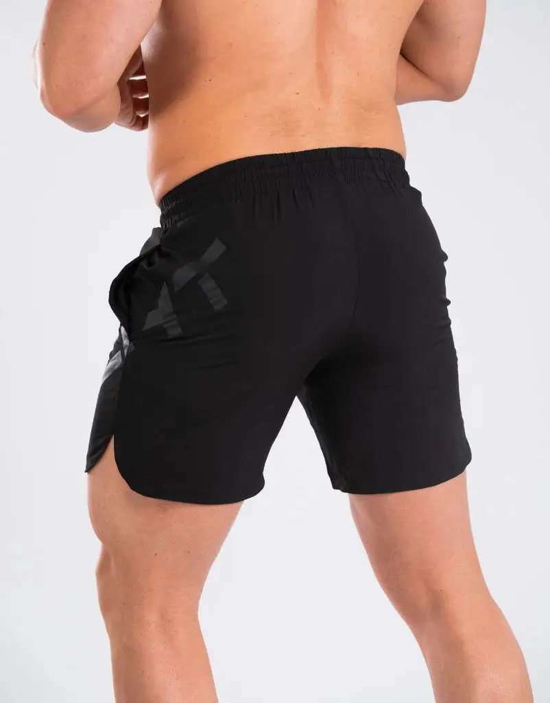 Mens Shorts  Men Casual Beach Shorts Bodybuilding Fitness Short Sweat Quick Dry Big Letter Print - 3