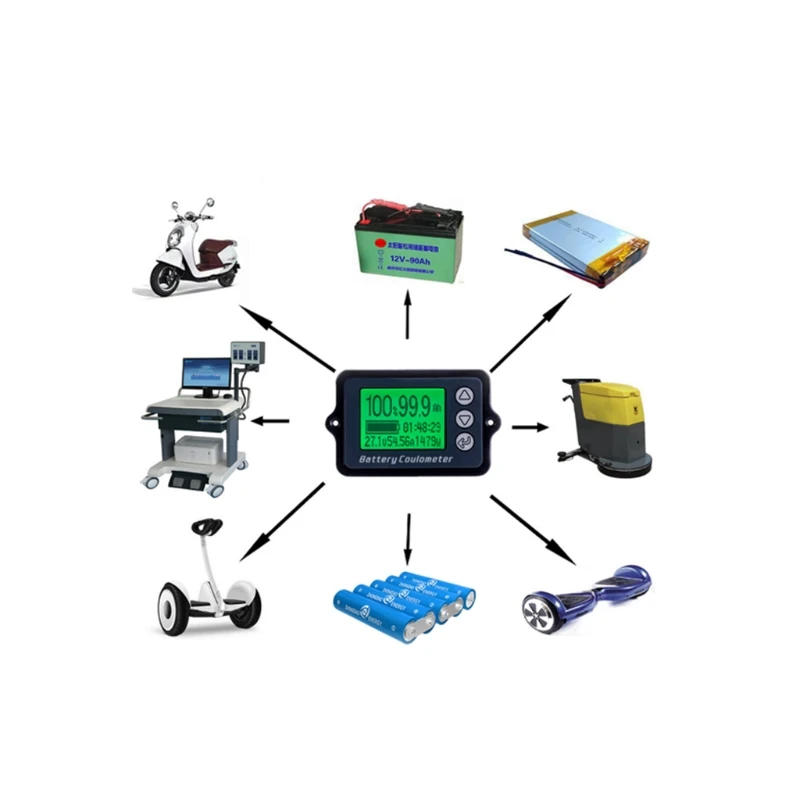 

DC 8-80V 50A Battery Coulometer TK15 Battery Tester for LiFePo Coulomb Counter