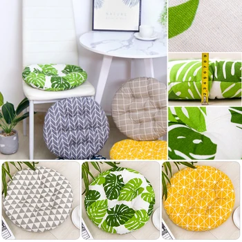 

Multi-style Round Winter Office Bar Chair Cushion Pad Cotton Thick Cushion Dining Chair Seat Pads Garden Floor Cushion Home Seat