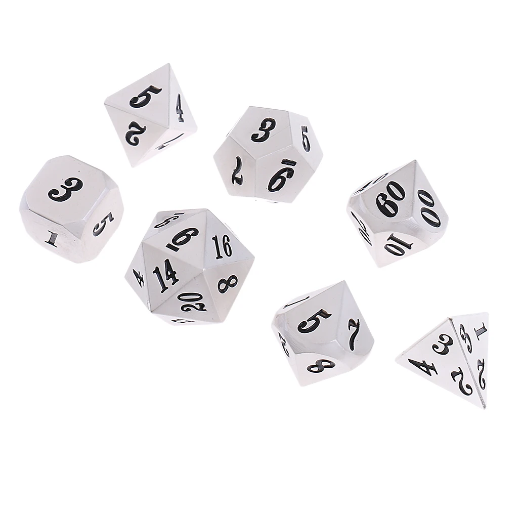 14 шт многогранные металлические кубики для подземелий и драконов MTG TRPG аксессуары для игр