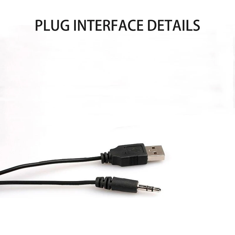 Portable Soundbar Computer USB Speaker Laptop 3.5mm Audio Jack Mini Speaker For Laptop Desktop Small Square Compact Mini Speaker