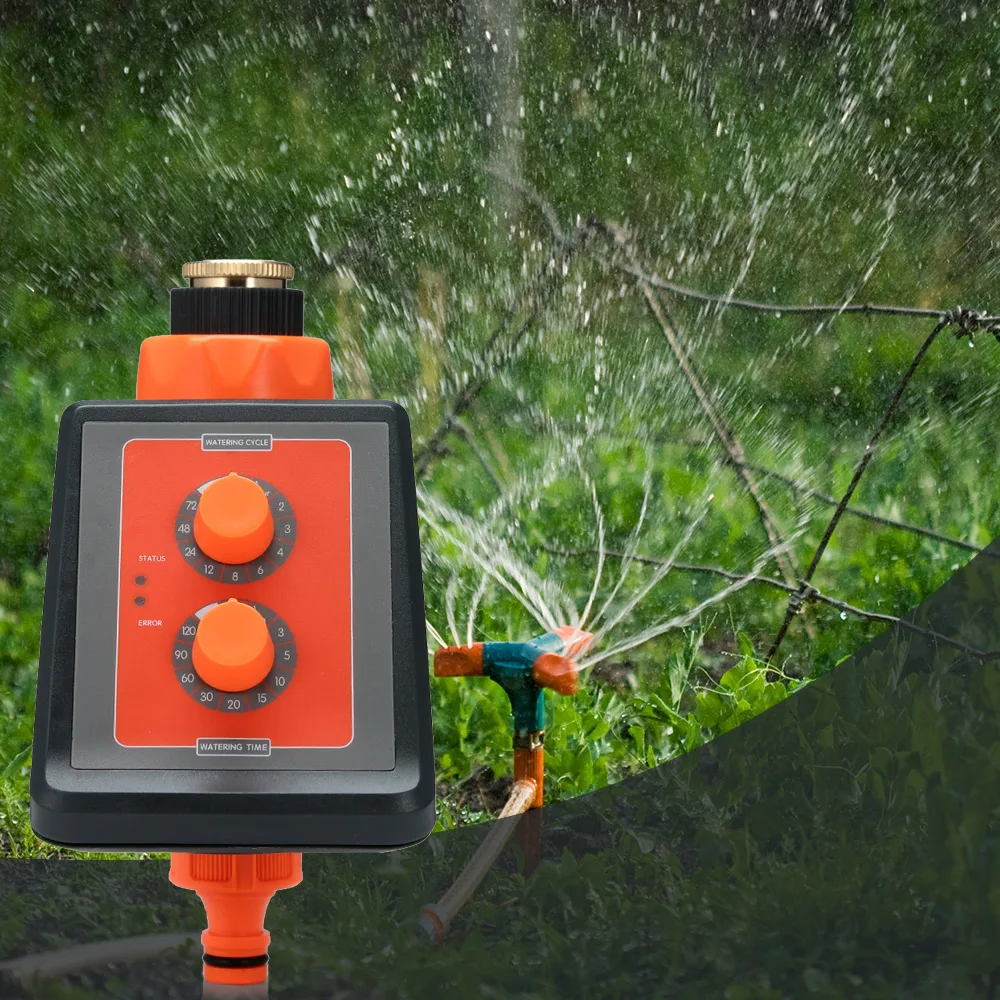 

Simple Knob Irrigation Intelligent Controller Timer Garden Automatic Water Irrigation Timers LED light Indoor Outdoor Supplies