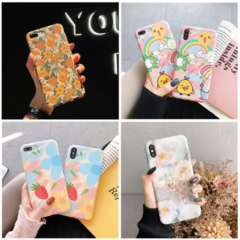 Креативный Чехол для мобильного телефона с цветочным рисунком iPhone11 X XS XR XSMax 8 7 6 6S