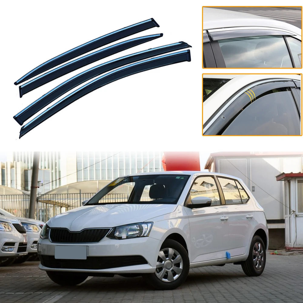 Для Skoda Fabia ABS автомобиль Дымовое Окно Солнцезащитный козырек-отражатель защита аксессуары для укладки