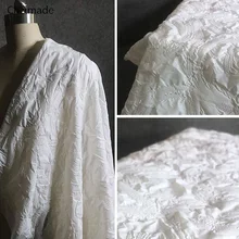 Chzimade 45x145 см нейлон белый цвет плиссированные измельченные сетчатые ткани для юбочного платья Diy Швейные материалы