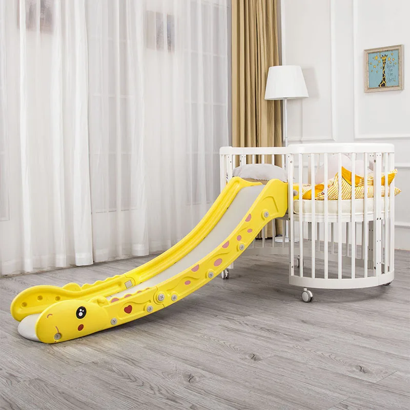 Детская водная горка IMBABY, детская горка, горка для детской кровати, подходит для детского сада, детская игровая площадка, горка - Цвет: Цвет: желтый