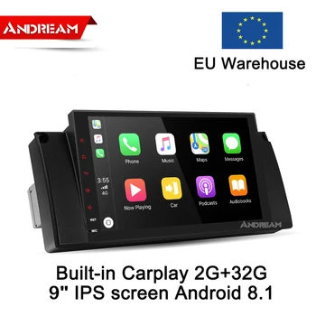 

Built-in Carplay Octa-Core Android 8.1 2G RAM 32G ROM 2.5D IPS screen For BMW E39 E53 GPS Navigation Radio