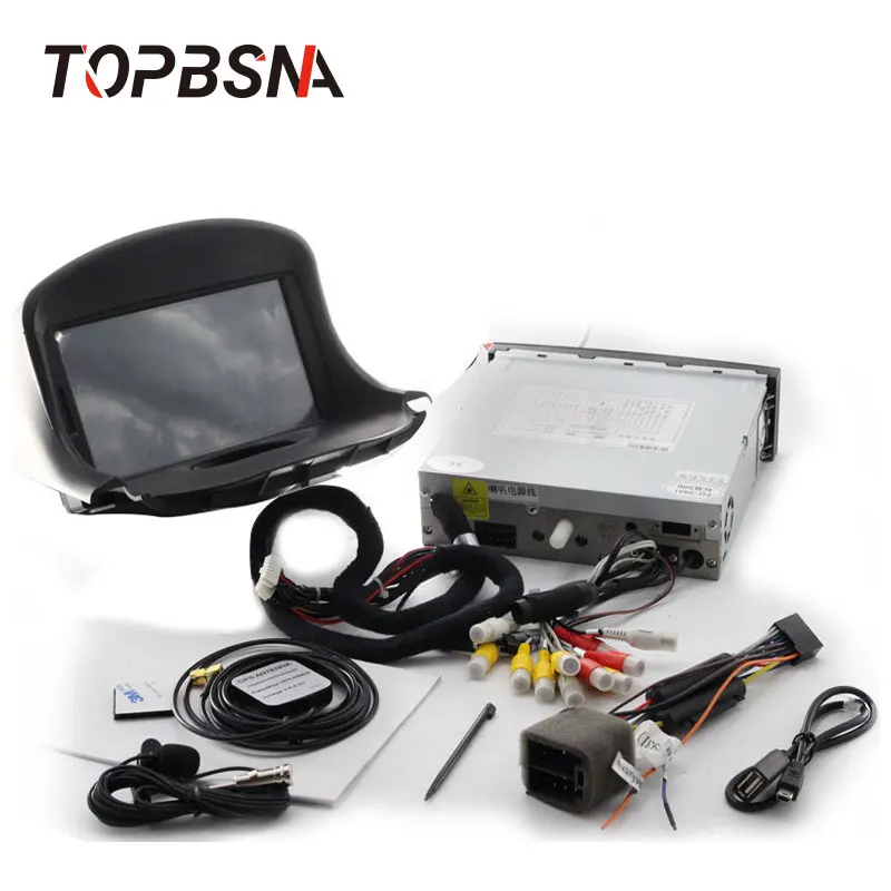 Top TOPBSNA Android 9.0 1 Din Car DVD Player For Peugeot 206 206CC 2007-2014 GPS Navi Car Radio Multimedia WIFI Stereo Headunit RDS 4