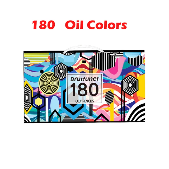 Sketching Painting Oil Pencil 48/72/120/160 Colors Professional  Watercolor Wood Colored Pencils painting Drawing colour colours 180 Oil Colors