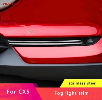 

For Mazda CX5 2017-2020 Fog Lamp Decorative Strip Fog Lamp Eyebrow Fog Lamp Frame Decoration Modification