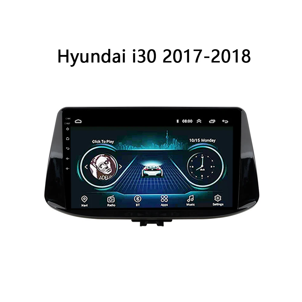 Автомагнитола для Hyundai i30 2017 2018 DVD-плеер стерео система GPS-навигация сенсорный