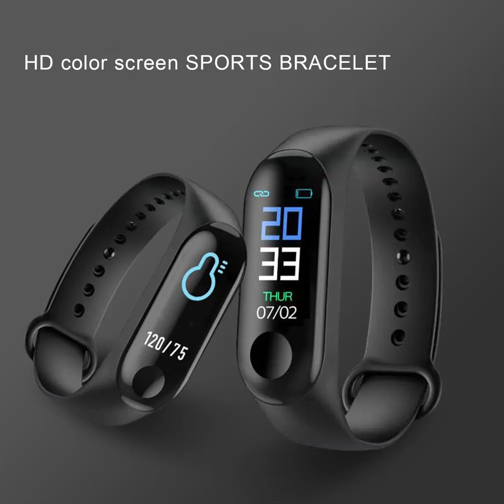 Шагомер M3 Plus для бега монитор артериального давления умный Браслет счетчик