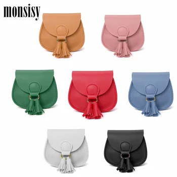 

Monsisy Women Tassel Bag For Girl Purse and Handbag Children Wallet Kid Shoulder Bag Cute Mini Crossbody Bag Lady Small Bolsas