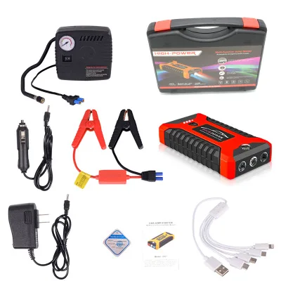 option 5 Red Автомобиль скачок стартер высокой Мощность 12V 20000 мАч повербанк Портативный для мобильных телефонов и планшетов с фонарик аварийного автомобиля Мощность Батарея - Цвет: option 5 Red