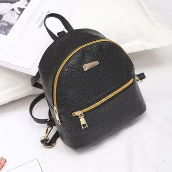 

2020 New Style Women's Bag Korean-Style Fashion Simple Mini Backpack Casual PU Outdoor Phone Bag