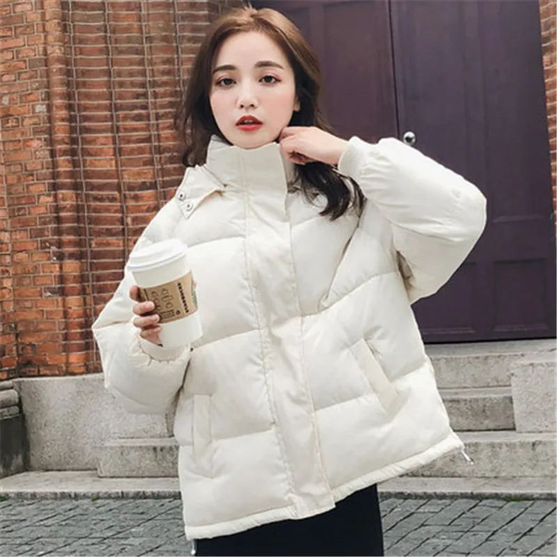 invierno nuevo abrigo de algodón ropa suelta pan Servicio Femenino grueso abajo abrigo mujer corto
