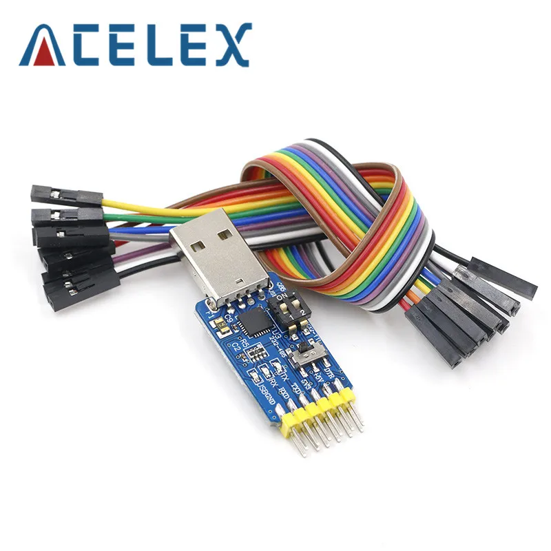 CP2102 USB UART 6 в 1 многофункциональный (USB TTL/RS485/232 TTL RS232/485232 до 485) последовательный