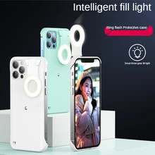Cover For Oppo Reno 5 Pro Ring Light Case With Flash Light For Beauty Photos Cover For Oppo Reno 5 Reno5 Pro back Case