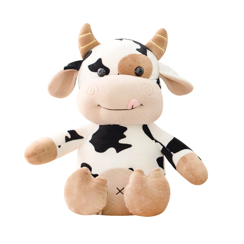Toy Cute Cattle Plush Stuffed Animals Cattle Soft Doll Kids Birthday Gift