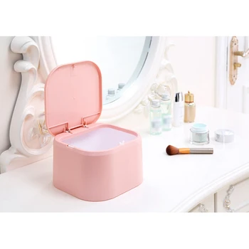 

Desktop Push-type Spring Cover Small Trash Bin With Lid Small Simple Trash Storage Box