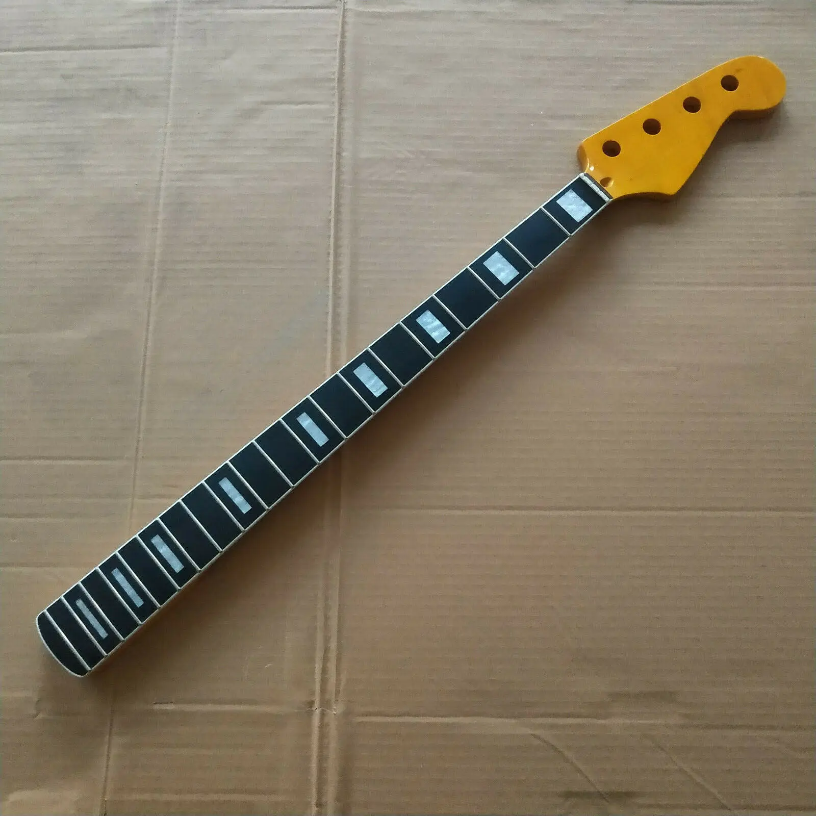 Maple ebony 4 string 20 Fret Bass Neck For Electric Bass Guitar Parts replace