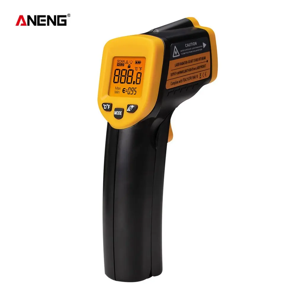 

Aneng An550A Infrared Thermometer High Precision Handheld Thermometer Electronic Thermometer Laser Temperature Gun