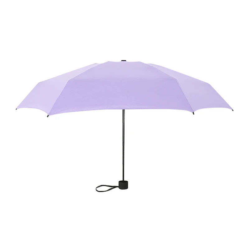 purple Супер компактный зонт с карманами, защита от солнца, защита от ультрафиолета, 5 складных, от дождя, ветрозащитные, для путешествий, зонты, Лучшая цена - Цвет: purple