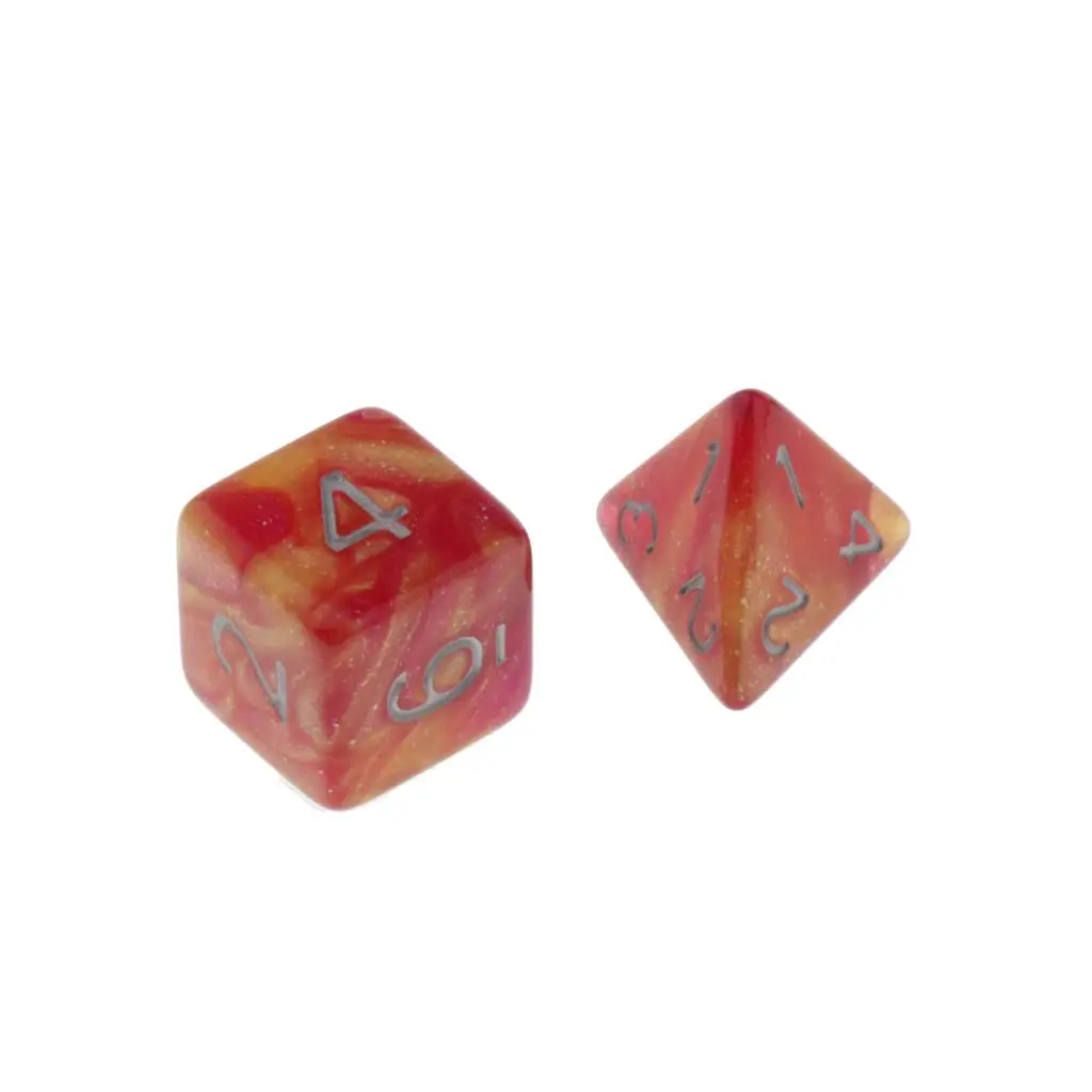  7 Die Polyhedral Dice Dungeons & Dragon D4-D20 D12 Dices Board Game Accessories DND Role Playing Game Dice Set