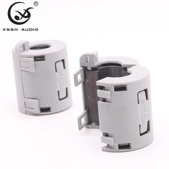 

10pcs High End XSSh audio YIVO black Magnetic Snap-on emc line ferrite core rf filter RFI EMI Noise Suppressor Cable Clip