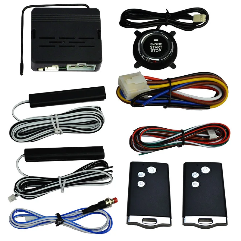 

Car PKE Non-Key into Modified Button Start System Remote Control Remote Start Preheating Refrigeration Anti-Theft Device