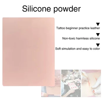 

10pcs Soft Silicone Tattoo Practice Skin Eyebrow Lips Double Sides Permanent Makeup Accessory Non Toxic Home Salon Blank