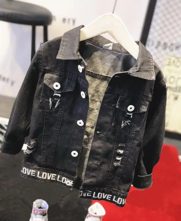 coat Лидер продаж, одежда для маленьких мальчиков брендовые Детские комплекты одежды джинсовая куртка+ толстовка+ джинсы комплект из 3 предметов, одежда спортивные костюмы для мальчиков 2-6 лет - Цвет: coat
