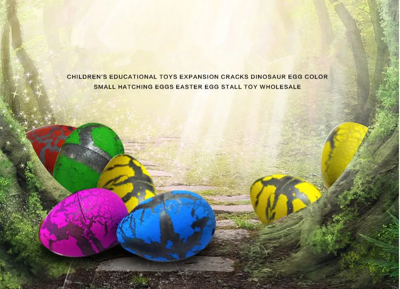 10Pcs/Lot Funny Magic Hatching Growing Colorful Dinosaur Eggs Add Water Growing Dinosaur Toys For Kids Education Toys Gift
