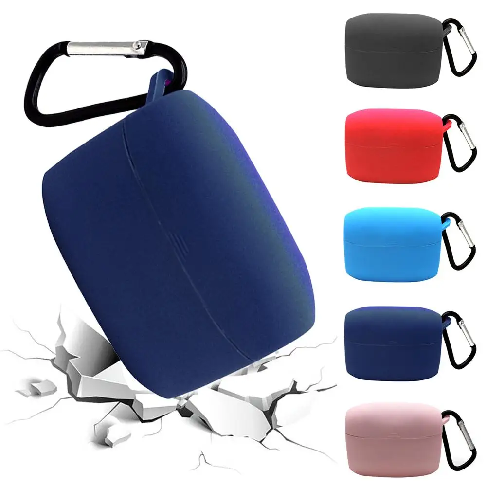 

Earphone Case For Jabra 65 T/ Elite Wireless Sports Headset Silicone Protective Case Cover With Anti-Lost Hook Portable Cases