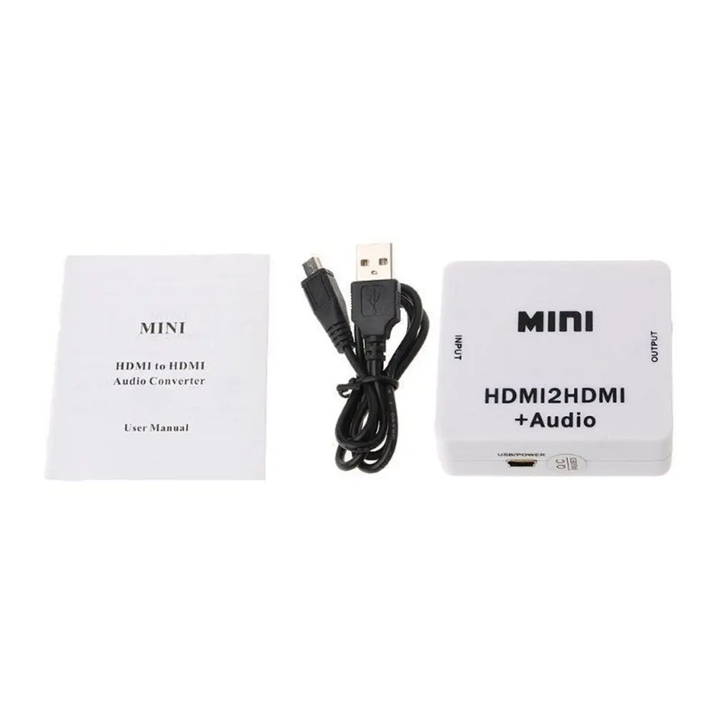 Портативный размер 3,5 мм HDMI/HDMI+ аудио конвертер сплиттер цифро-аналоговый адаптер переходник USB для HDTV