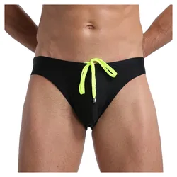 Short de plage pour hommes, Bermuda, maillot de bain, taille basse, cordon de serrage, Sexy, slip d'été, marque, séchage rapide, solide, A20 