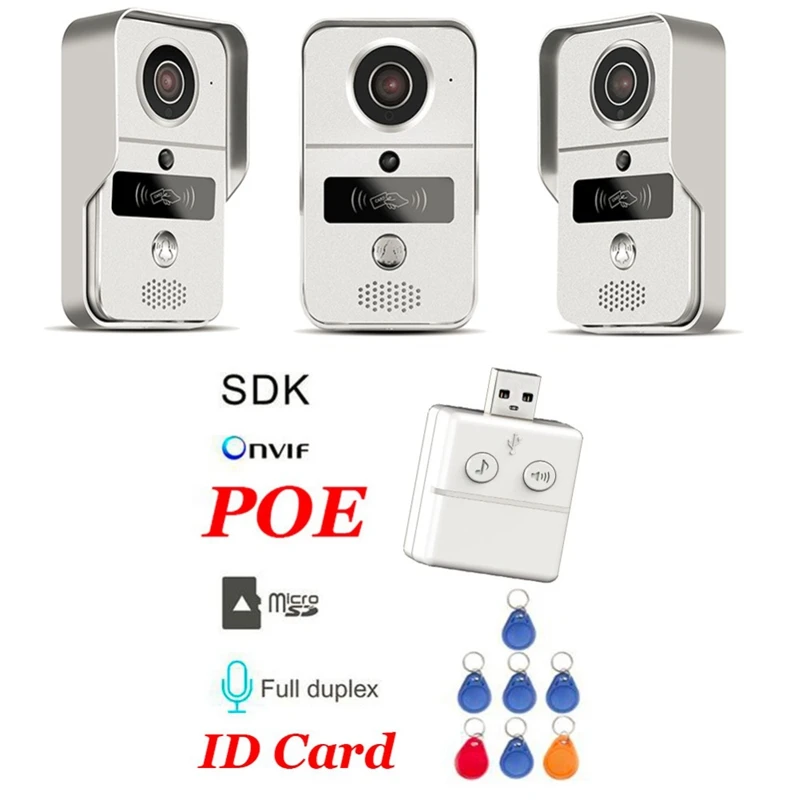 Remote Wireless WiFi Video Doorbell Alarm Video Card Camera
