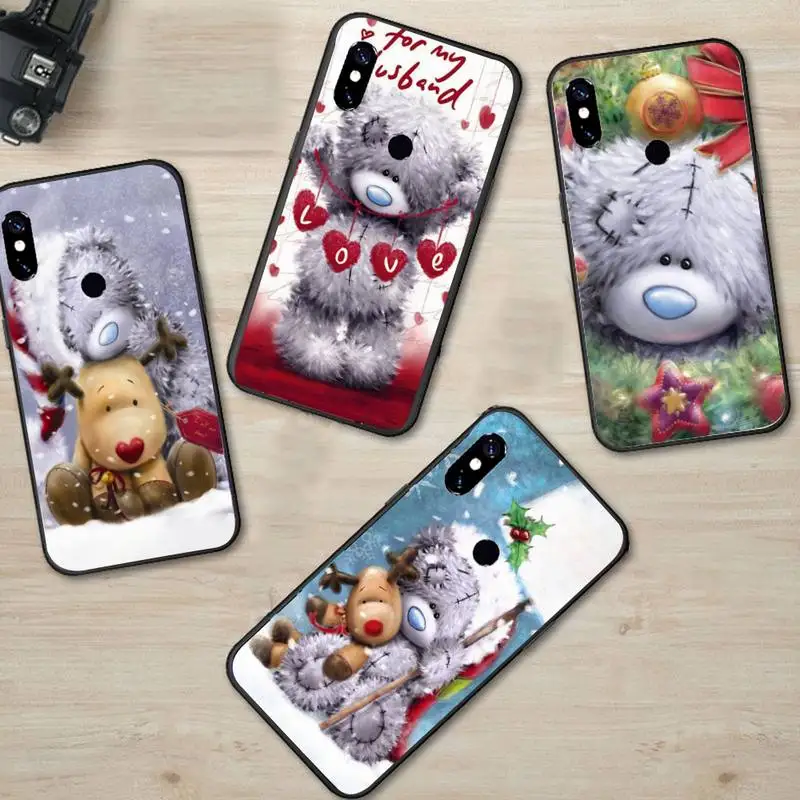 

Cute Merry Christmas Deer bear Phone Case For Xiaomi Mi A1 A2 5 6 6PLUS 8 9 SE Lite MIX 2 2S MAX 2 3 Pocophone F1