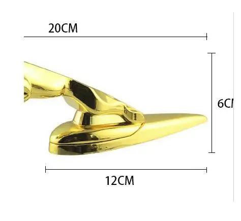 Gold directly 3D металлический высококачественный серебристый золотой X s-образный значок с орнаментом эмблемы для XJ 6/8 XJR XF S X - Цвет: Gold directly
