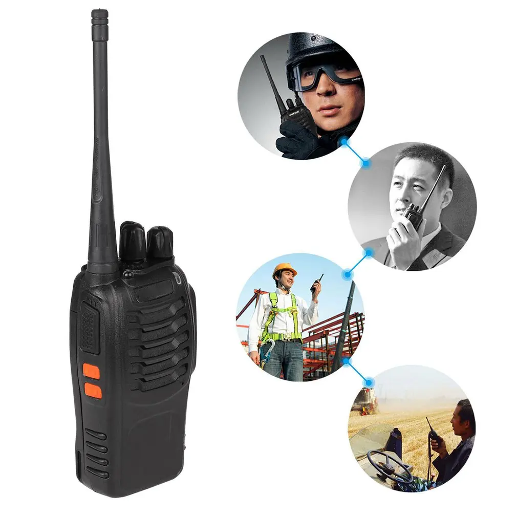 Зарядка через usb Baofeng BF-888S UHF 400-470 МГц 2-передающая радиоустановка twee 16CH иди и болтай Walkie Talkie с микрофоном FM трансивер Walkie Talkie двухстороннее радио