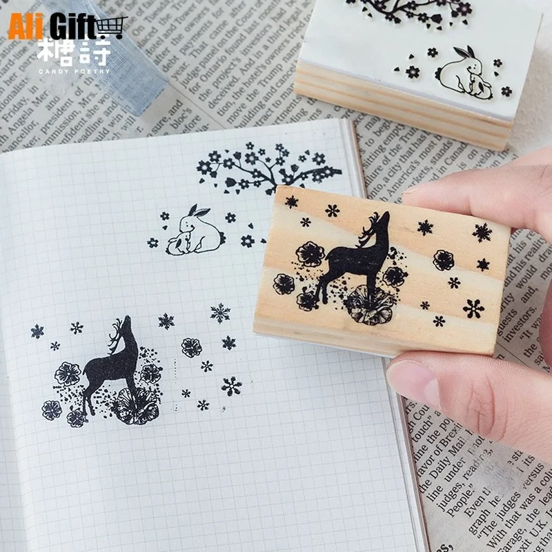 Hot Selling Newest 21 Wooden Seal Gorgeous Chapter Series Log Rubber Hand Account Album Diary Diy Seal Stamp Set Stamps Aliexpress