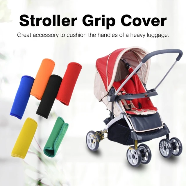 Cosmos 5 Pcs Neoprene Luggage Handle Wrap Soft Grip Handle Cover Luggage  Identifier with Hollow Design for Push-Button Handle Trolley Handle and