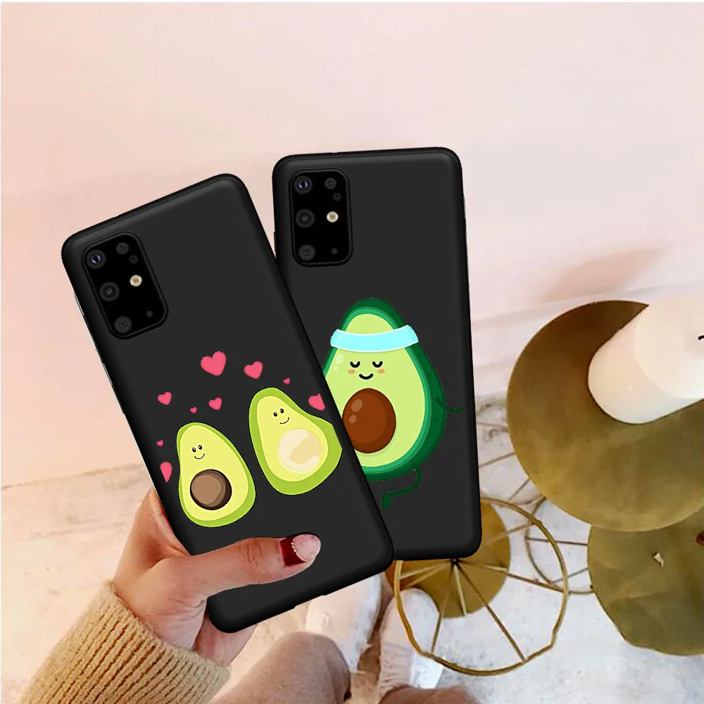 

Lovely fruit avocado Cute Soft Silicone phone case for Samsung S6 S7 S8 S9 S10 S11 S11E Plus Note 8 9 10 Plus M10 20 30 40 Cover
