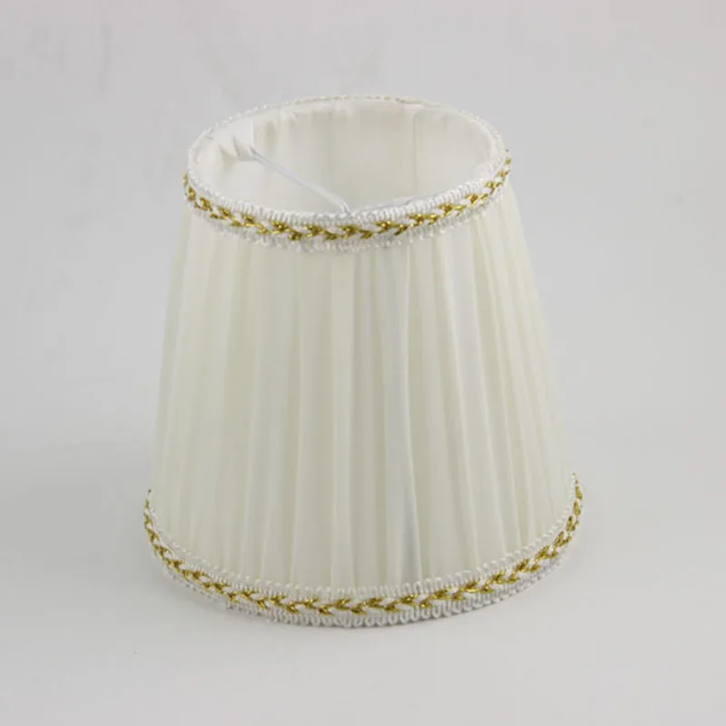 

2 шт., абажур из белой ткани диаметром 14,3 см, настенный светильник для люстры «сделай сам», зажим