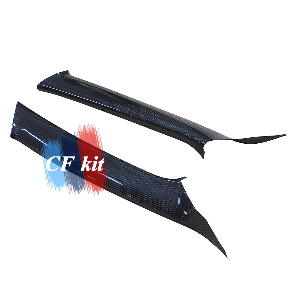 

CF Kit 2PC Real Carbon Fiber Lancer EX A Pillar Cover For EVO10 2008-2009 Car Styling Accessories