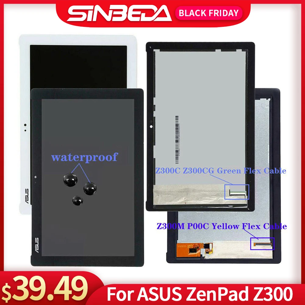 Ceny Oryginalny 10.1 dla ASUS ZenPad Z300 wyświetlacz LCD ekran dotykowy Digitizer dla ASUS ZenPad Z300C Z300CG Z300M P00C P021 Z301MFL