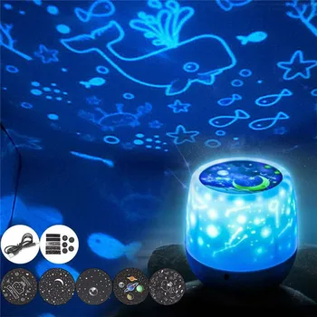 

Starry Sky Night Light Battery Operated USB Charging Starry Romance Projection Lamp For Kids Adults Bedroom Decor Christmas Gift